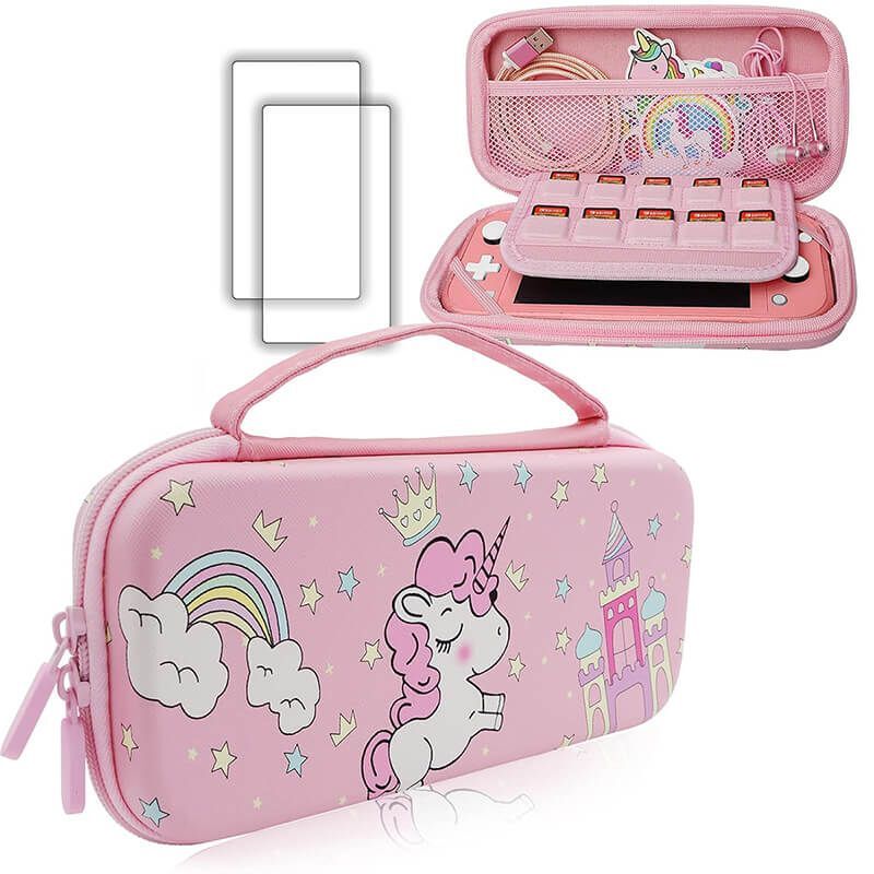کیف کنسول بازی Bonaever Pink Unicorn Nintendo Switch OLED