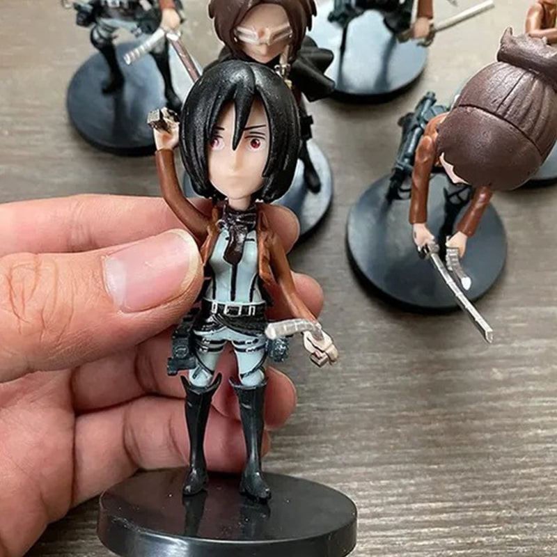 اکشن فیگور طرح انیمه Attack on Titan کد 713/3 بسته 6 عددی