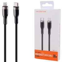 کابل تبدیل فست شارژ Hicostar HS-106C-L Type-C to Lightning 2.4A PD 30W 1m