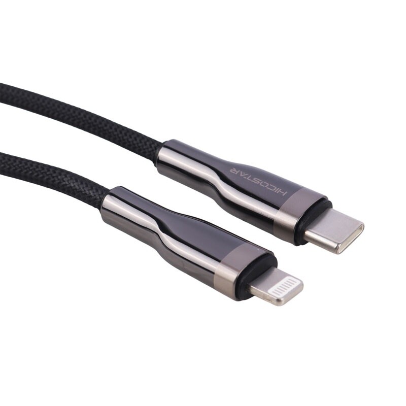 کابل تبدیل فست شارژ Hicostar HS-106C-L Type-C to Lightning 2.4A PD 30W 1m
