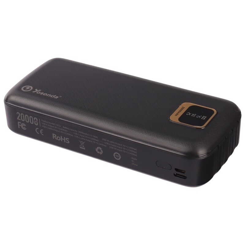 پاور بانک یوسوندا Y-P13 12W ظرفیت 20000 میلی آمپر ساعت