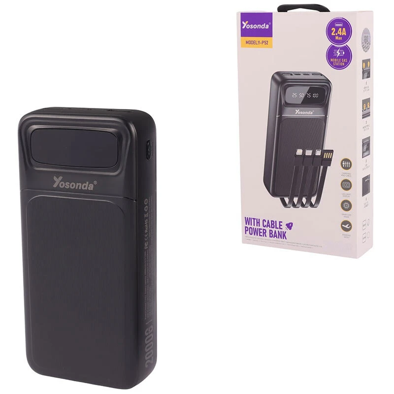 پاور بانک فست شارژ یوسوندا Y-P52 12W ظرفیت 20000 میلی آمپر ساعت