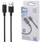 کابل میکرو یو اس بی فست شارژ 2.4 آمپر ارلدام EC-176M طول 1 متر