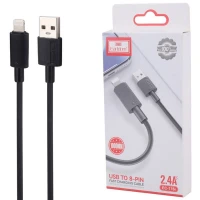 کابل لایتنینگ فست شارژ 2.4 آمپر ارلدام EC-176i طول 1 متر