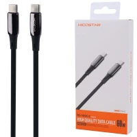 کابل تبدیل فست شارژ Hicostar HS-105C-C Type-C To Type-C PD 60W 1m