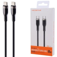 کابل تبدیل فست شارژ Hicostar HS-106C-C Type-C To Type-C 2.4A PD 60W 1m