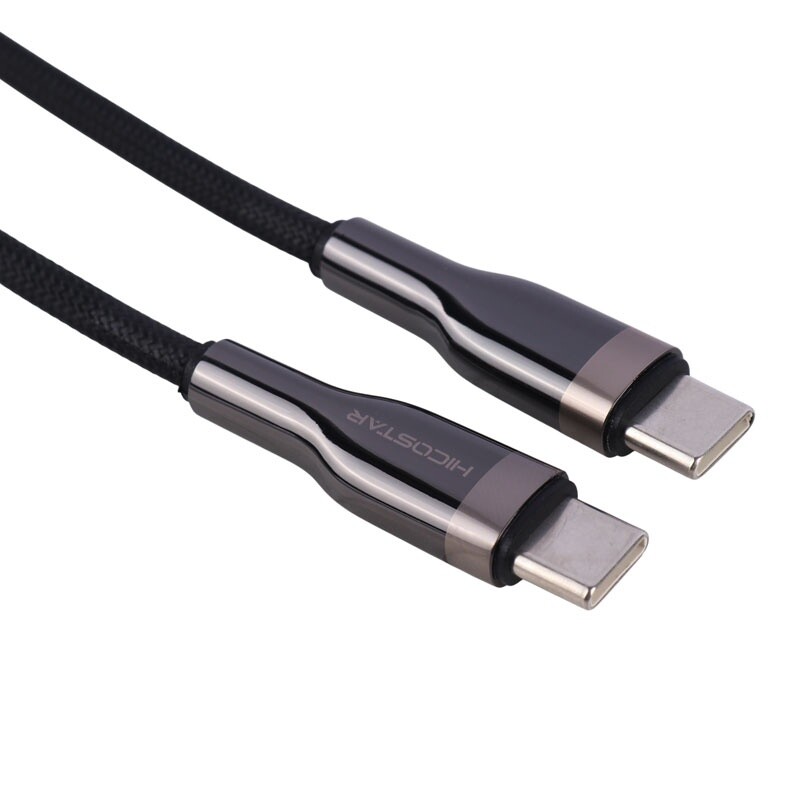 کابل تبدیل فست شارژ Hicostar HS-106C-C Type-C To Type-C 2.4A PD 60W 1m