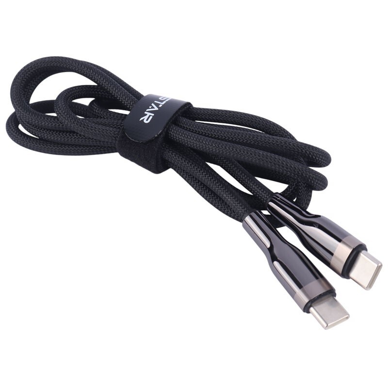کابل تبدیل فست شارژ Hicostar HS-106C-C Type-C To Type-C 2.4A PD 60W 1m