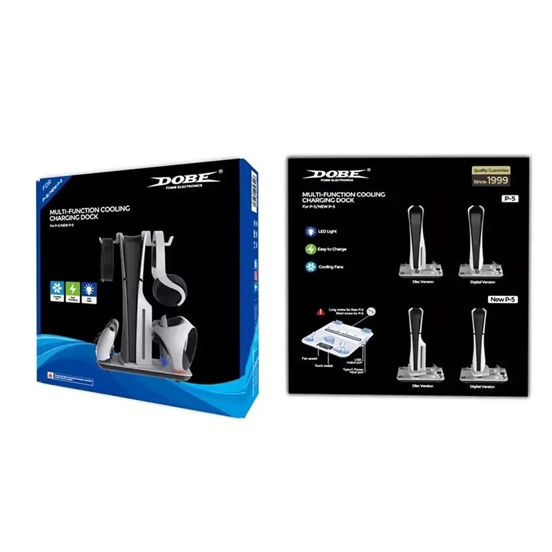 خنک کننده و شارژر دسته PS5/PS5 Slim دابی TP5-3550