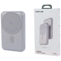 پاور بانک بی سیم فست شارژ گرین لاین Lagos GL-PB60 PD 22.5W ظرفیت 10000 میلی آمپر ساعت