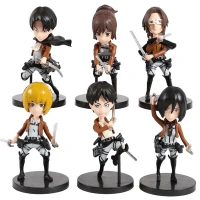 اکشن فیگور طرح انیمه Attack on Titan کد 713/3 بسته 6 عددی