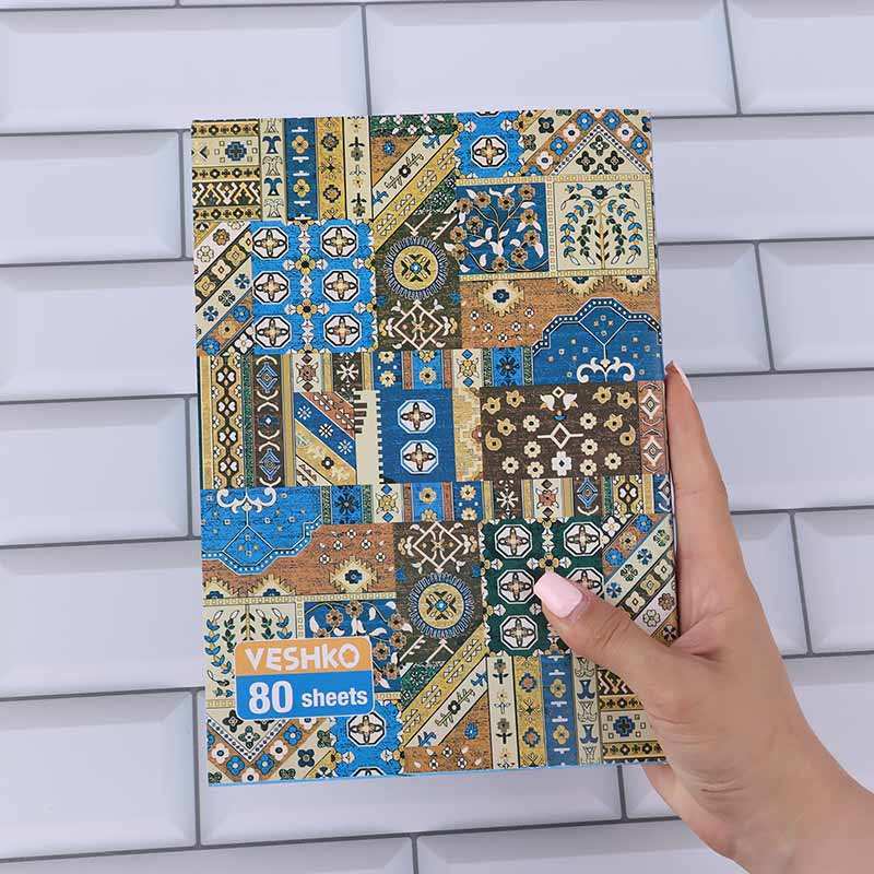 دفتر 80 برگ منگنه ای بسته 75 عددی