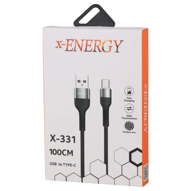 کابل تایپ سی فست شارژ 2.4 آمپر ایکس انرژی X-X-331 طول 1 متر