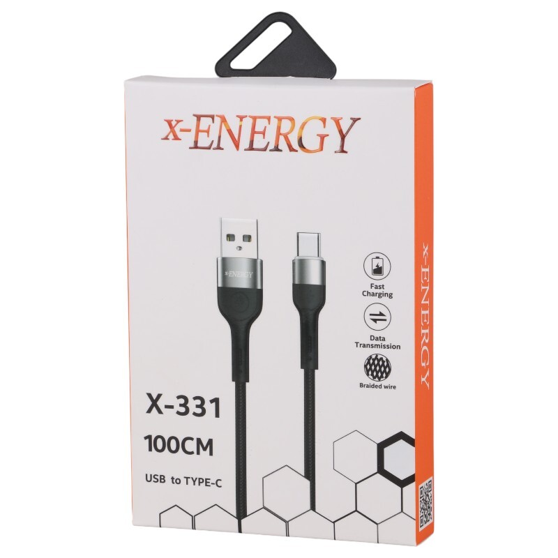 کابل تایپ سی فست شارژ 2.4 آمپر ایکس انرژی X-X-331 طول 1 متر