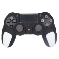 روکش دسته بازی PS4 استوپ دار زمینه مشکی سفید