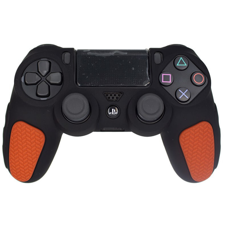 روکش دسته بازی PS4 استوپ دار زمینه مشکی قرمز