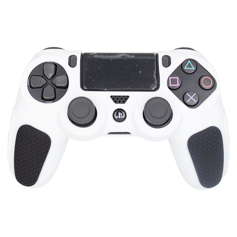 روکش دسته بازی PS4 استوپ دار زمینه سفید مشکی