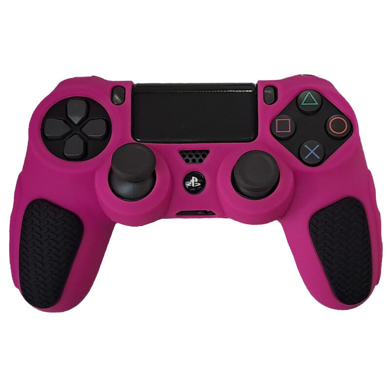روکش دسته بازی PS4 استوپ دار زمینه صورتی مشکی