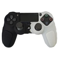 روکش دسته بازی PS4 استوپ دار زمینه سفید مشکی کد 1