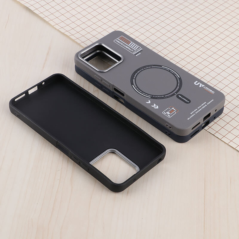 قاب چرمی ژله ای Leather شیائومی Redmi 12 طرح مگ سیف