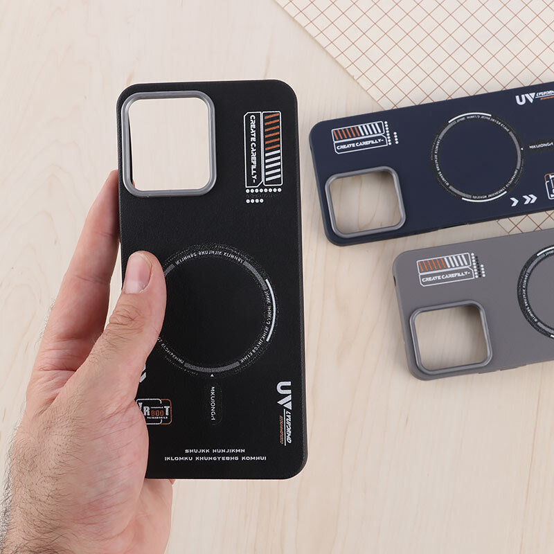 قاب چرمی ژله ای Leather شیائومی Redmi 12 طرح مگ سیف