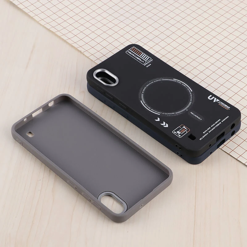 قاب چرمی ژله ای Leather سامسونگ Galaxy A10 طرح مگ سیف