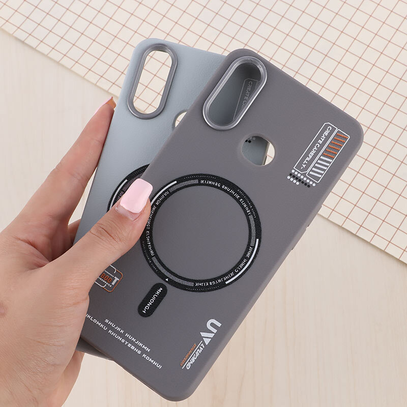 قاب چرمی ژله ای Leather سامسونگ Galaxy A10s طرح مگ سیف