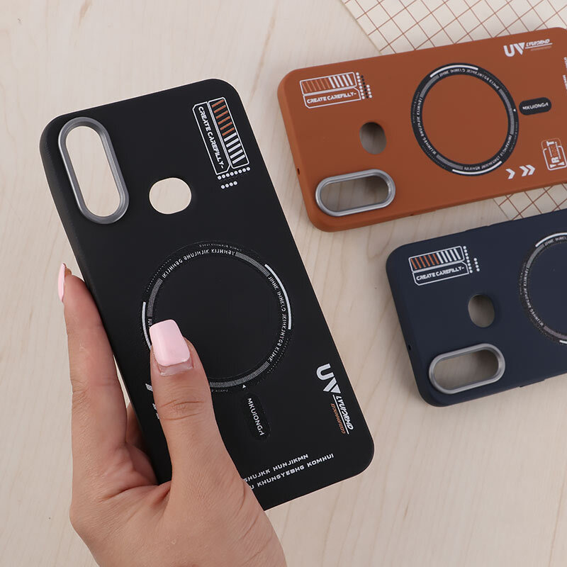 قاب چرمی ژله ای Leather سامسونگ Galaxy A10s طرح مگ سیف