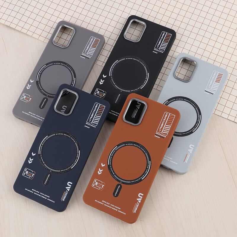 قاب چرمی ژله ای Leather سامسونگ Galaxy A51 4G طرح مگ سیف