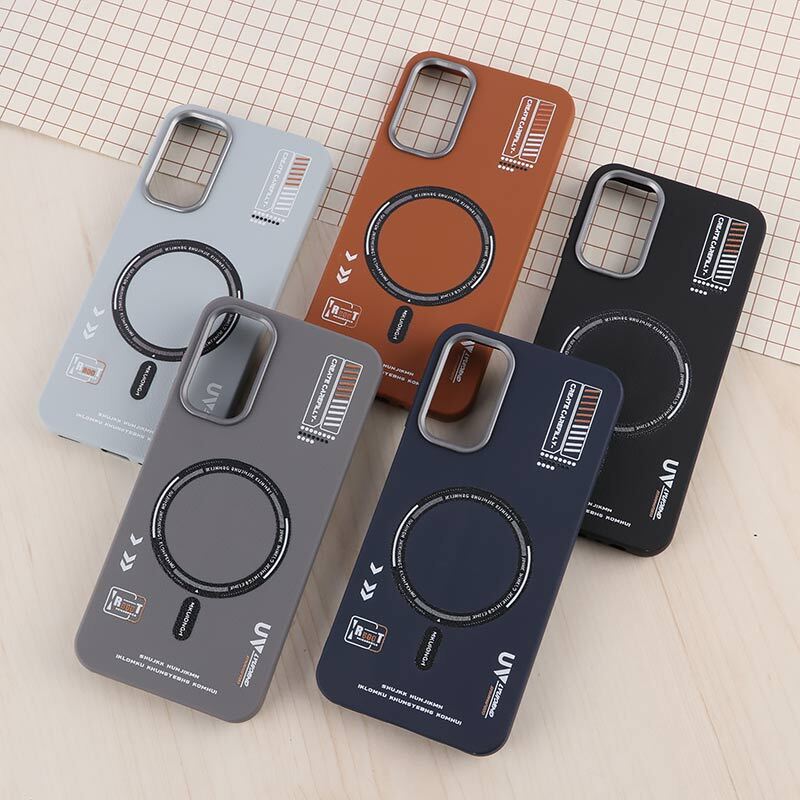 قاب چرمی ژله ای Leather سامسونگ Galaxy A15 طرح مگ سیف