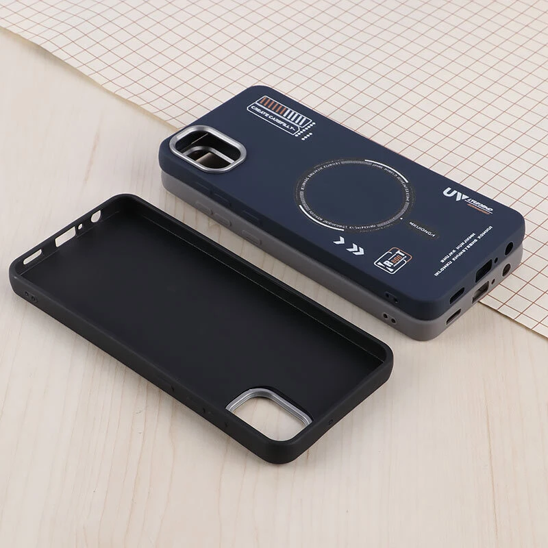 قاب چرمی ژله ای Leather سامسونگ Galaxy A05 طرح مگ سیف