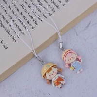 آویز فلش و موبایل عروسکی طرح دختر کد 1