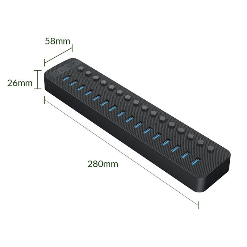 هاب 16 پورت USB 3.0 اوریکو CT2U3-16AB