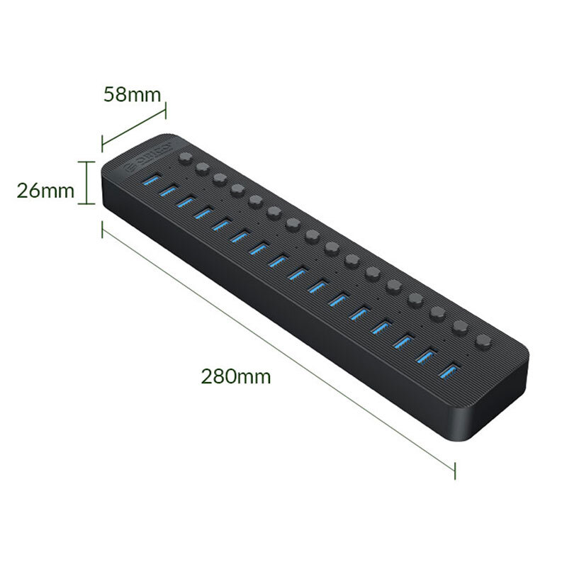 هاب 16 پورت USB 3.0 اوریکو CT2U3-16AB