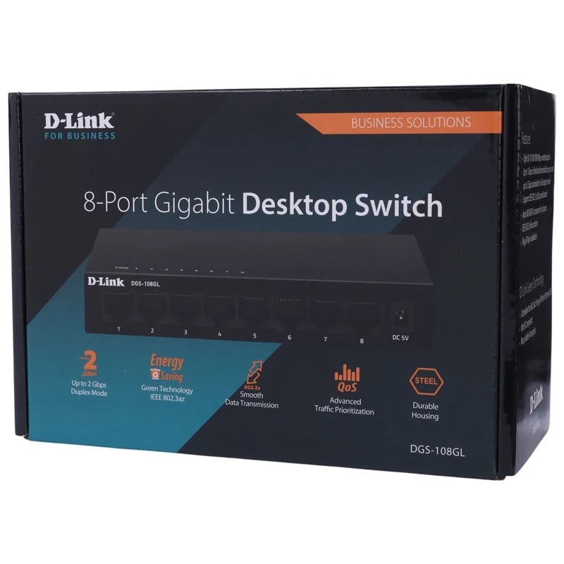 سوییچ 8 پورت دی لینک DGS-108GL