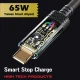 کابل دو سر تایپ سی فست شارژ 65 وات اپی مکس EC-133 طول 1 متر