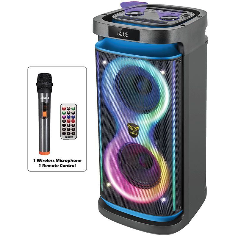 اسپیکر چمدانی بلوتوثی اپی مکس EPIMAX-776 + میکروفون و ریموت کنترل