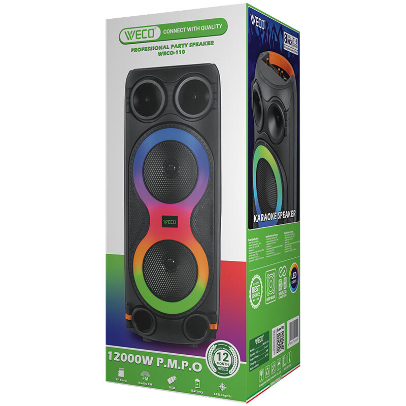 اسپیکر چمدانی بلوتوثی ویکو WECO-110 + ریموت کنترل