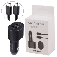 شارژر فندکی فست شارژ Samsung EP-L5300 QC PD3.0 3A 45W + کابل تایپ سی