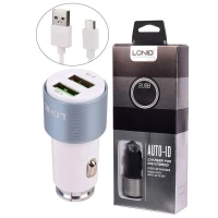 شارژر فندکی Lonid C403 KD-35 2.1A 10.5W + کابل میکرو یو اس بی