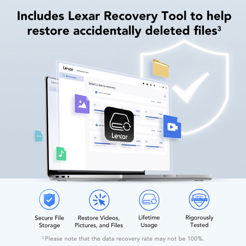 حافظه اکسترنال SSD لکسار Lexar SL300 1TB