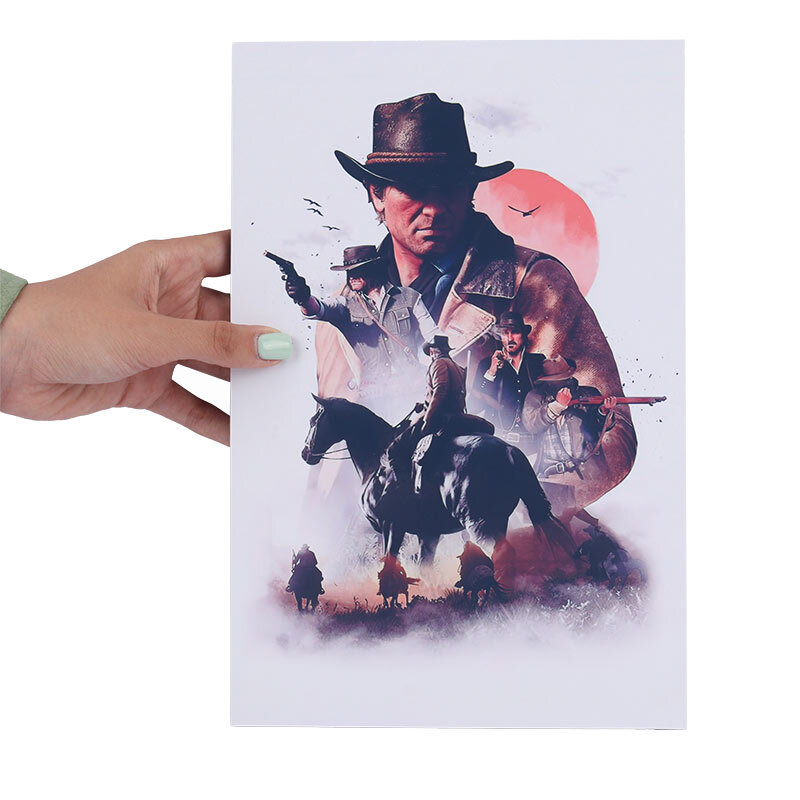 تابلو شاسی 20*30 Red Dead Redemption 2 کد 3