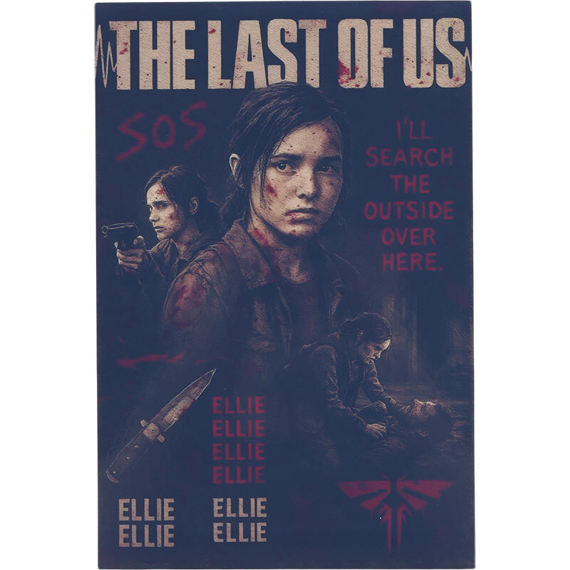 تابلو شاسی 20*30 The Last Of Us Ellie