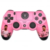 دسته بازی بی سیم SONY PlayStation 4 DualShock 4 High Copy طرح Messi Miami
