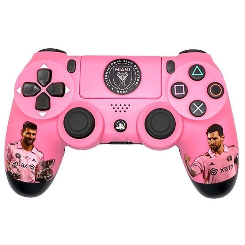دسته بازی بی سیم SONY PlayStation 4 DualShock 4 High Copy طرح Messi Miami