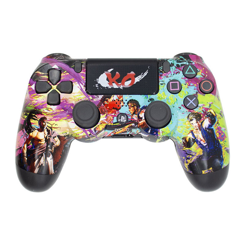 دسته بازی بی سیم SONY PlayStation 4 DualShock 4 High Copy طرح Street Fighter