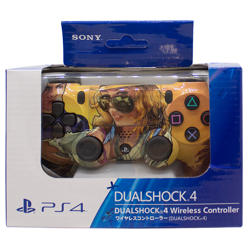دسته بازی بی سیم SONY PlayStation 4 DualShock 4 High Copy طرح GTA