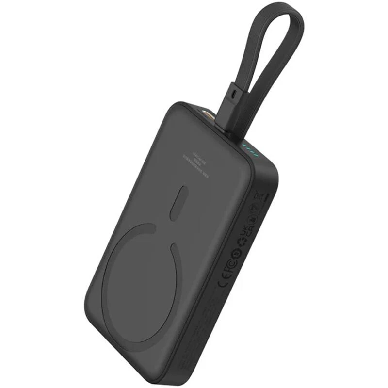 پاور بانک بی سیم فست شارژ باسئوس P10067401122 PD 20W ظرفیت 10000 میلی آمپر ساعت