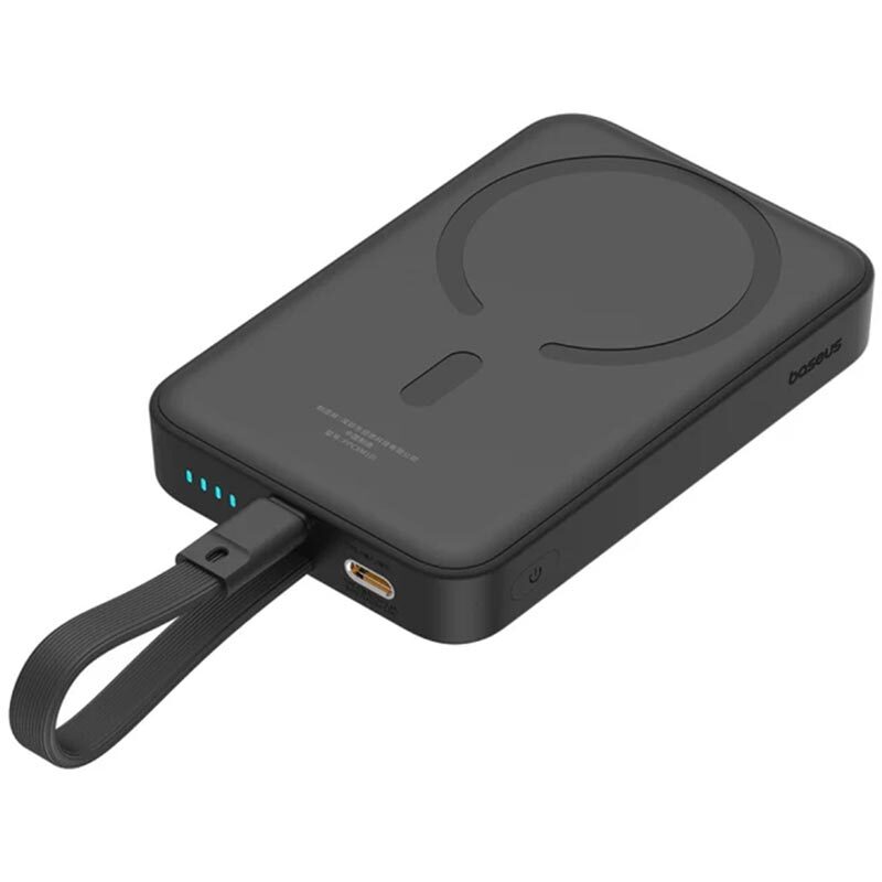 پاور بانک بی سیم فست شارژ باسئوس P10067401122 PD 20W ظرفیت 10000 میلی آمپر ساعت