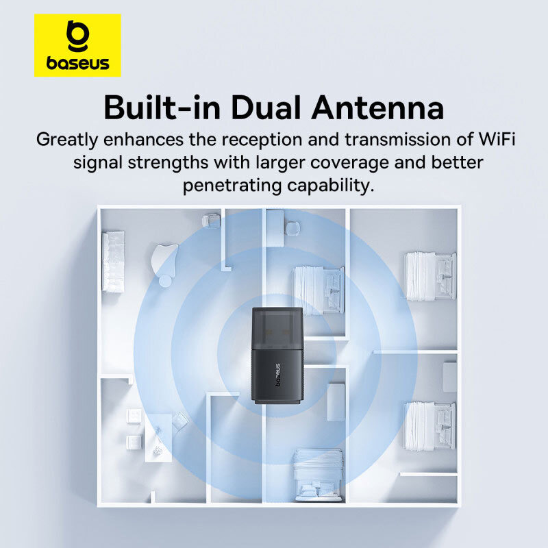 کارت شبکه بی سیم Baseus B01317600111-03 300Mbps